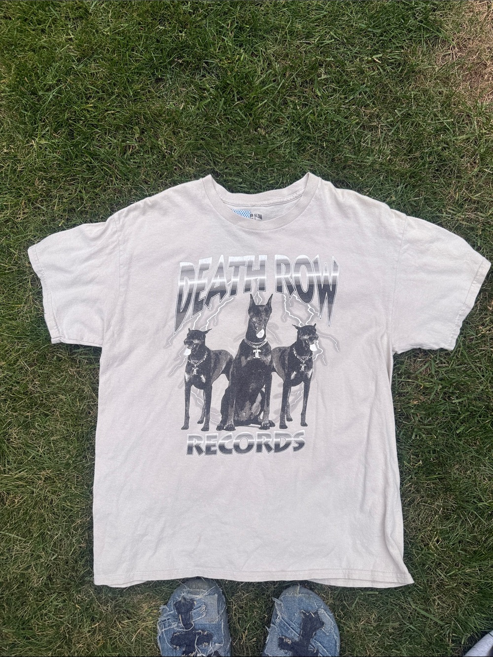 Death Row Records Graphic Tee - White Crewneck